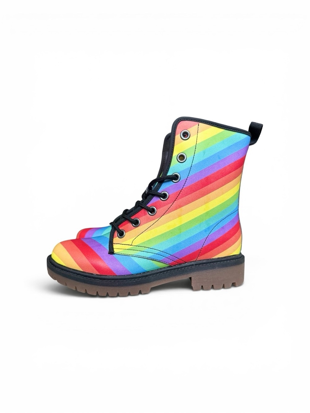 Amazon Rainbow Stripe Combat Boot - Multicolor - Picture 2 of 6